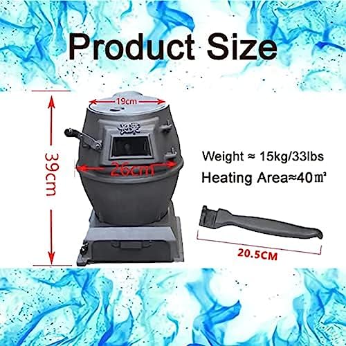 Verdickter Kohleofen Aus Gusseisen, Kohleofen Für Den Innenbereich, Multifunktionaler Holzofen, Zum Kochen Und Heizen, Ländlicher Heizofen, Geeignet Für Kohle, Holz, Getreidestroh Usw, Freedom76-5