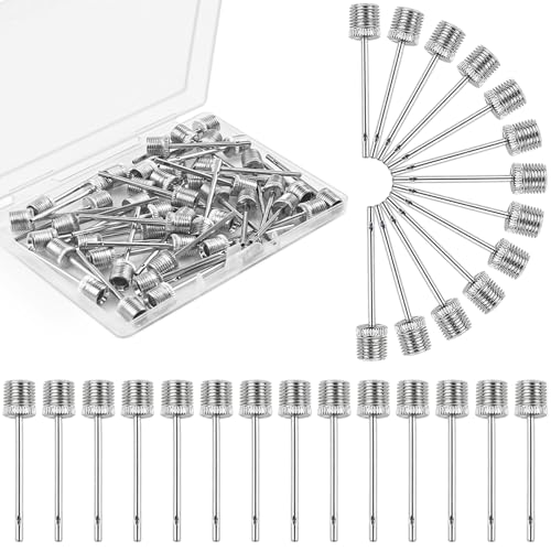 40 Pack Ball Pump Needles with Storage Case,Air Pump Needles