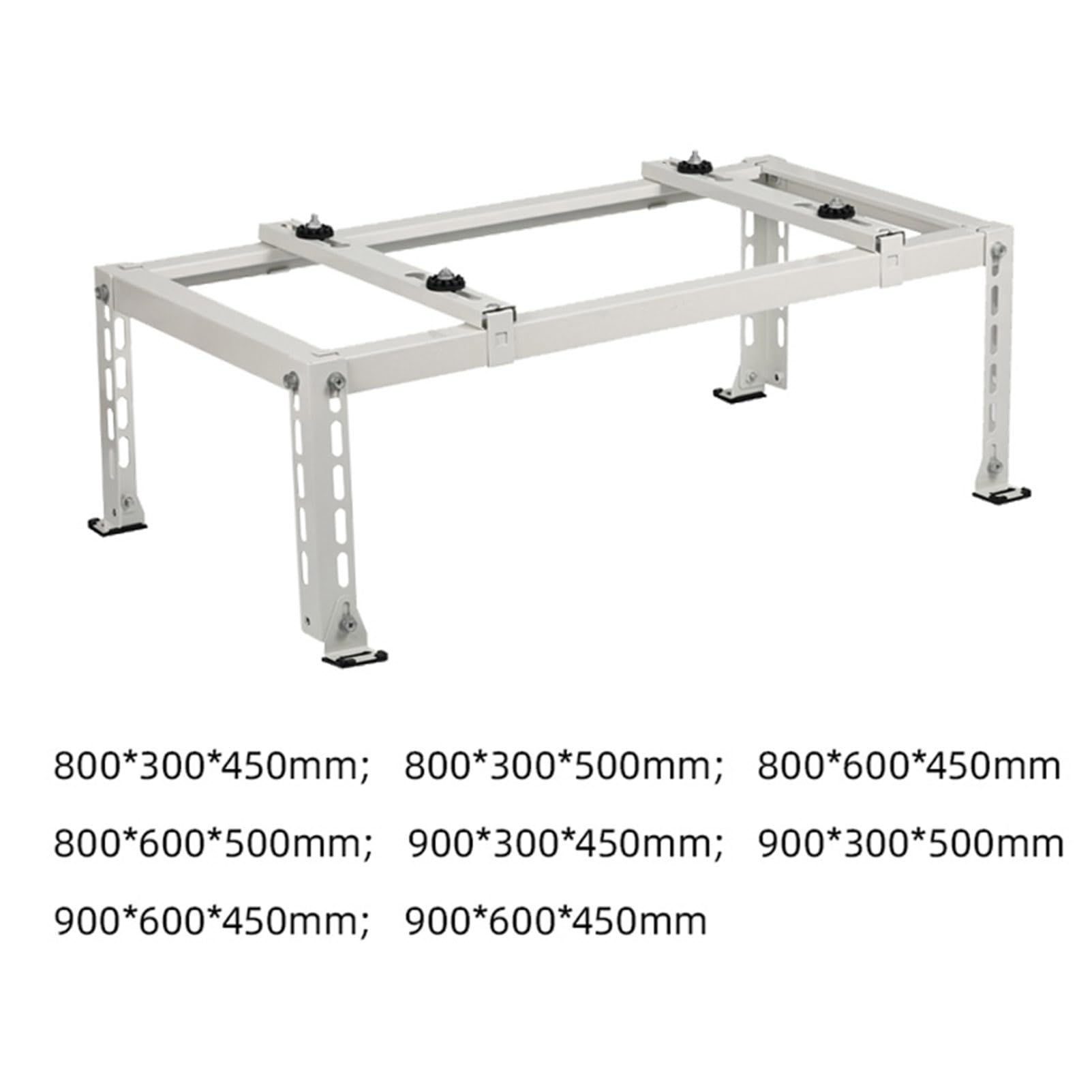 Staffa di supporto universale per condizionatore d'aria – Supporto in acciaio zincato resistente con assorbimento degli urti per installazione esterna