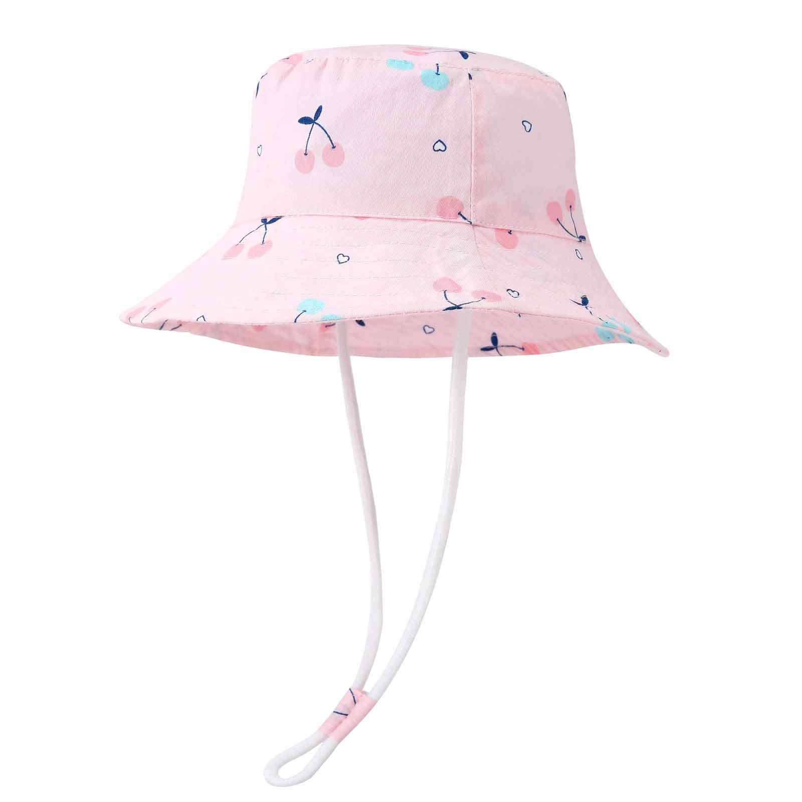Willheoy Sombrero de Sol para Niña NiñoAjustable Gorro Verano de Pescador ala Ancha Protección UV para Playa Exteriores Piscina Natación