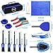 HORDALOR Car Cleaning Kit,Car Interior Detailing Kit with High Power Handheld Vacuum,Detailing Brush Set,Windshield Cleaning Tool,Microfiber Applicator,Towels,Complete Car Cleaning Supplies (Blue)