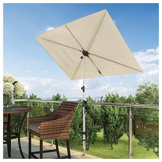 Grand Patio 6x4 FT Balcony Umbrella