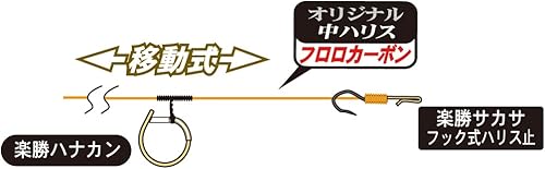 Miniatura 2 de Gamakatsu Miemie Rakuchin Hanakan Work (Hanakan Mobile, Easy Win, Hook Type, Harris Stop), Value