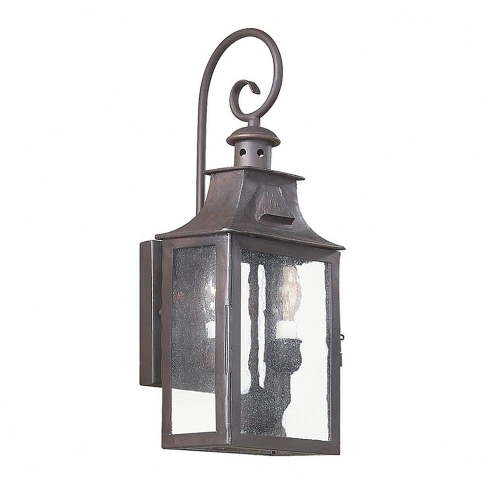 Troy Lighting Newton-2 Light Outdoor Wall Lantren-7 Inches Wide by 17.5 Inches High
