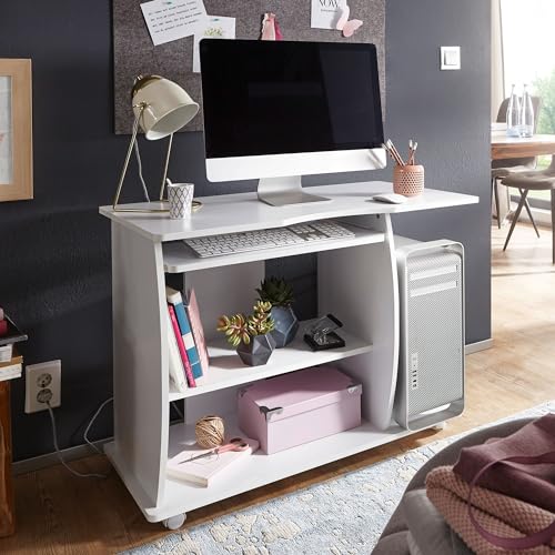 Table d'ordinateur pour le télétravail au salon Wohnling 90cm - 3