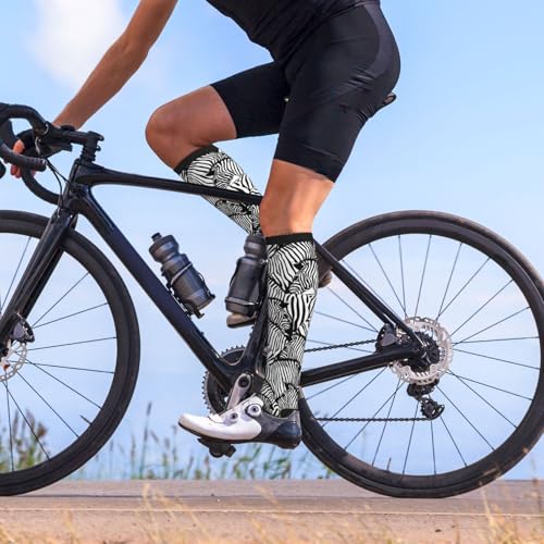 Image of Compression Socks for Women Men Circulation Graduated Supports Socks for Running Travel Nurse Athletic Sports