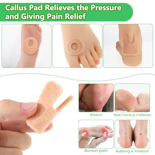 Image of Bunion Pads 36 PCS Metatarsal Ball Of Foot Cushions Shock Absorbing Felt Feet Toe Blister Prevention Relief Cushion Foot Care Bandages Bottom Wear High Heels Dancers Protectors Pad