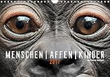  MENSCHEN AFFEN KINDER (Wandkalender 2019 DIN A4 quer): Emotionale Porträts von Gorilla- und Bonobo-Kindern aus dem Zoo Frankfurt. (Monatskalender, 14 Seiten ) (CALVENDO Tiere)