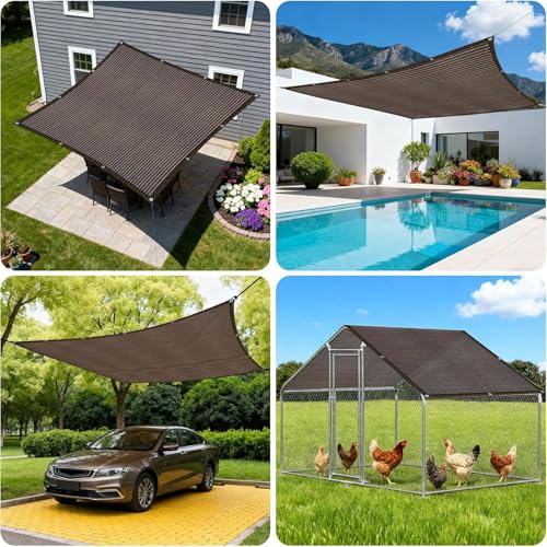 Pantalla de sombra resistente de 3x20m para pergola y coche 4