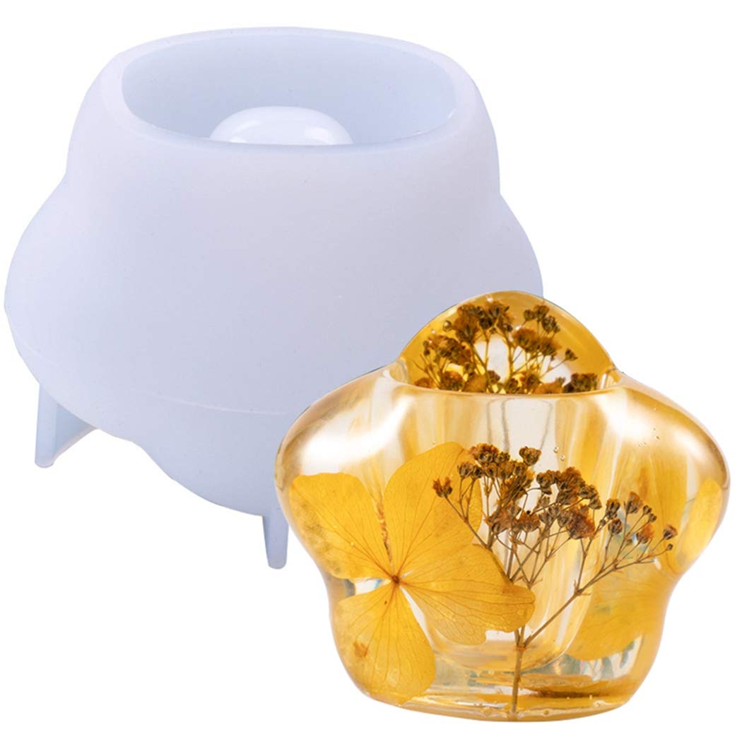 Anjetan Pen Holder Mold Handmade Flower Pot Mold Makeup Brush Holder