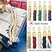 Rope Barriers, Rope Barrier Belt 3/4/5/10Ft Crowd Control Barrier Ropes, Twisted VIP Stanchion Rope with Stainless Steel Hooks, for Movie Theaters/Grand Openings, Silver Braided Hemp Rope for Queue Divider, 3(F1,2.2m/7.2ft/86.6in)