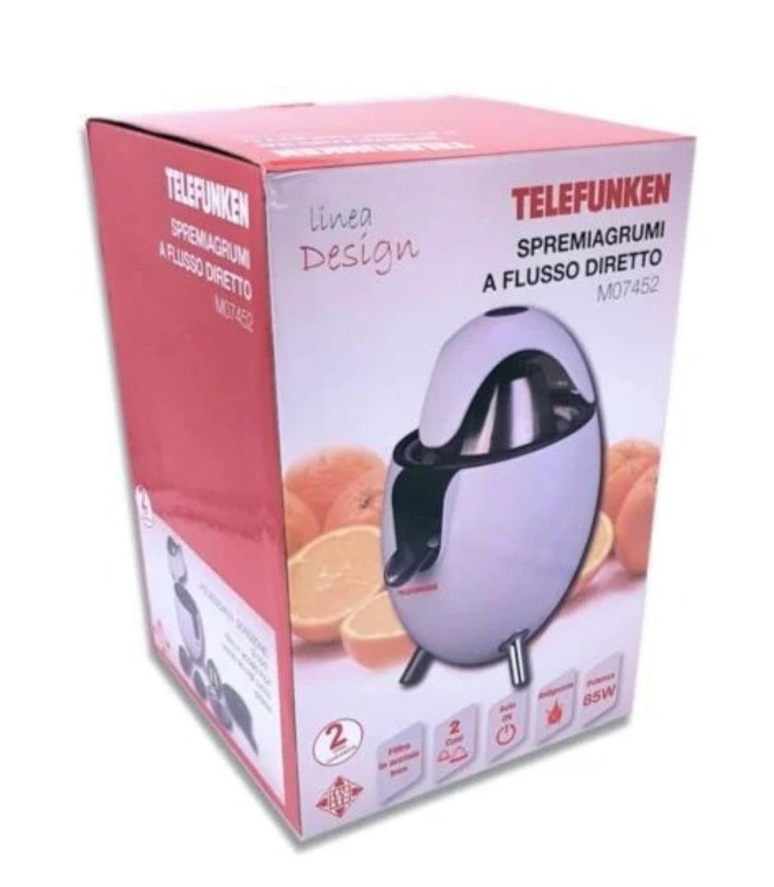 TELEFUNKEN SPREMIAGRUMI Elettrico Bianco 85W OVETTO