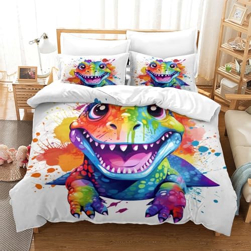 Housse de couette fermeture éclair dinosaure contre la transpiration - 3