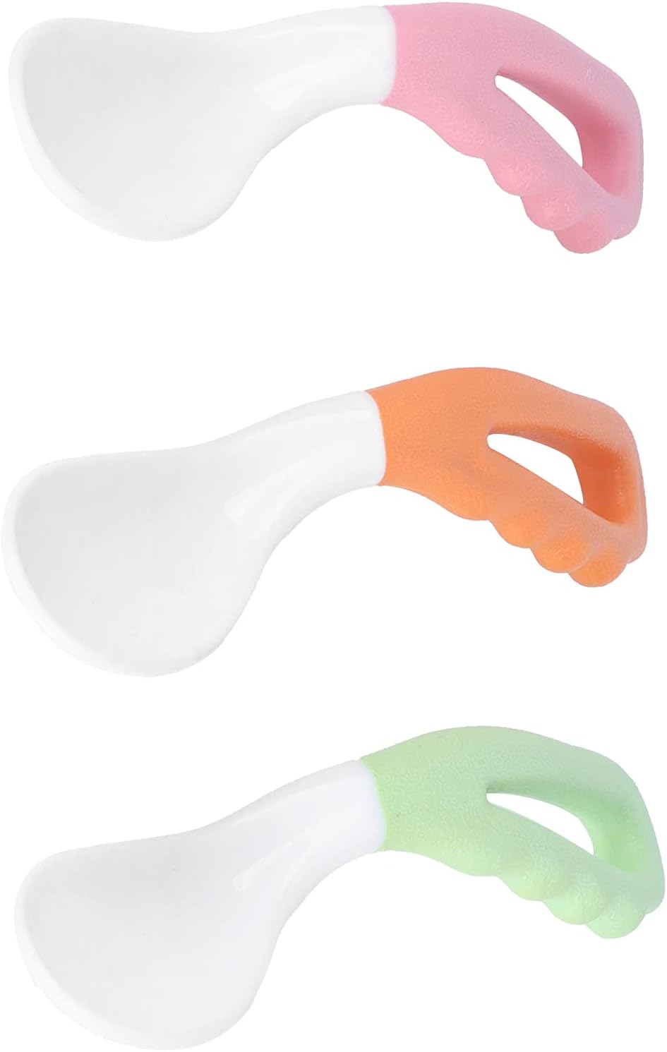 Baby Utensils Spoon, Training Spoons for Baby Reusable BPA Free Easy Grip for Self Feeding