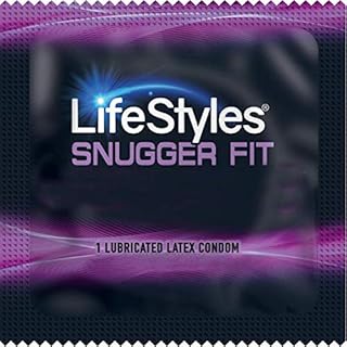 Lifestyles Snugger Fit with Silver Lunamax Pocket Case, Tighter Fit Latex Condoms-24 Count