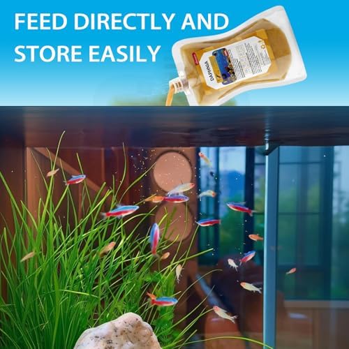 Vorenzyme Instant Daphnia Fish Food - No Hatch High Protein Fry Food with Astaxanthin for Betta, Guppy, Discus, Tropical Fish, Corals, Jellyfish & Seahorses in Saltwater & Freshwater Aquarium (50ml) — view 6