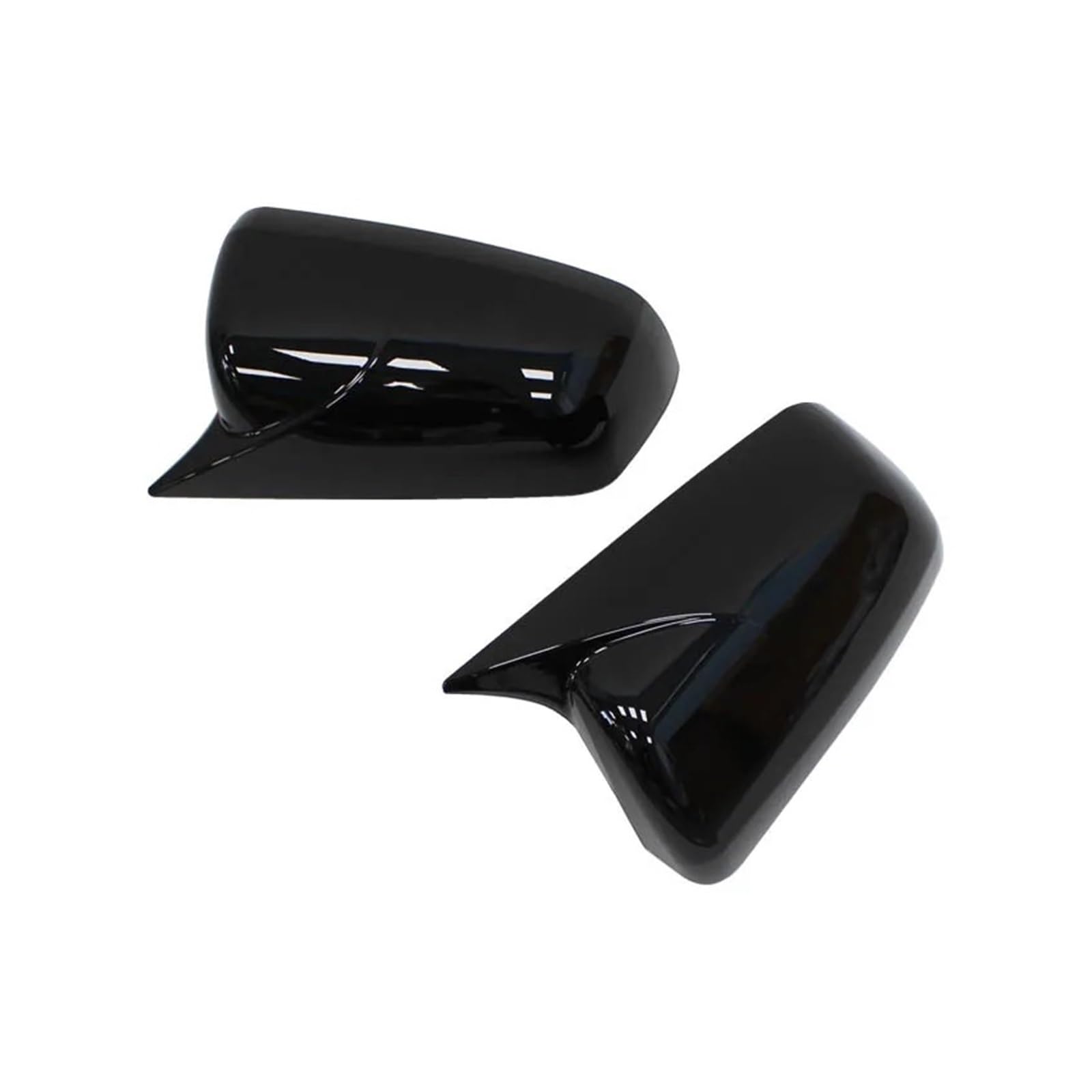 Wing Mirror Cover Caps for Mitsubishi for Lancer X 10 EX for EVO 2008-2016 Side Door Rearview Mirror Cover Cap Trim Shell Sticker Car Styling Accessories(Gloss Black)