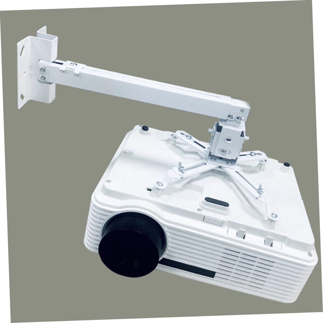 NUOBESTY Supporto da Soffitto per Proiettore Regolabile in Altezza in Acciaio Alta Resistenza Design Orientabile per Home Cinema