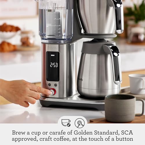 Image of Breville Luxe Drip Coffee Machine BDC465DBL, Damson Blue, Thermal Carafe