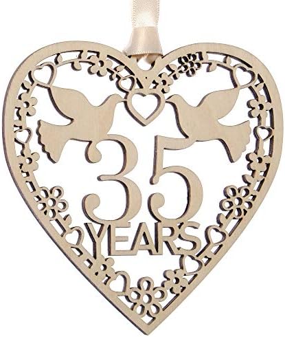 Alphabet barn 1st Anniversary Plaque Wooden Gift 1 2 3 4 5 10 25 30 35 40 45 50 for Her Couples Husband Wife Wooden Present Keepsake Paper (1 year)