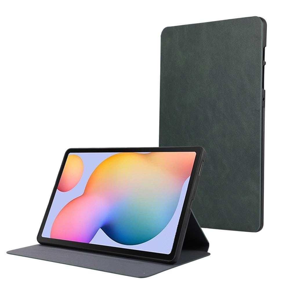 Generic etui kompatybilne z Samsung Galaxy Tab A9 8,7 SM-X110 X115 X117 (kolor: zielony) skórzane etui retro pokrowiec z klapką