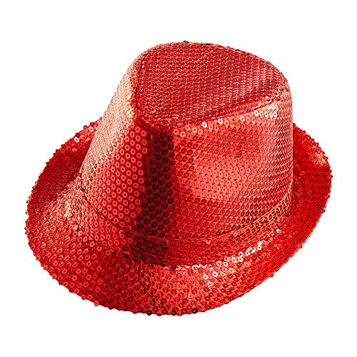 Widmann - Cappello Fedora, Cappello Con Paillettes, Copricapo, Carnevale