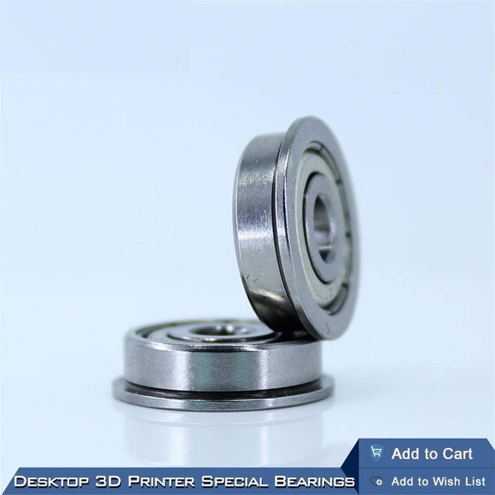 デスクトップ 3D プリンター用フランジ付きベアリング 特殊フランジ ブッシング ボール ベアリング F624ZZ 4X13X5mm