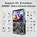 R36S Retro Spielkonsole, 3,5 Zoll IPS Bildschirm, 128GB Speicher, 40.000 Vorinstallierte Spiele, Tragbare Handheld Konsole für Kinder und Erwachsene, Multi-Emulator Unterstützung, Violett (Black)