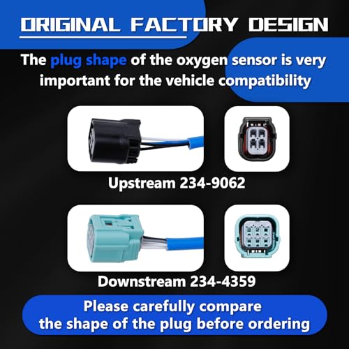 Oxygen O2 Sensor Upstream Downstream 234-9062 234-4359 Compatible with Honda CRV 2.4L L4 2007 2008 2009 36531-RZA-013 36532-RZA-004 2PCS by LHCMRL - Image 4