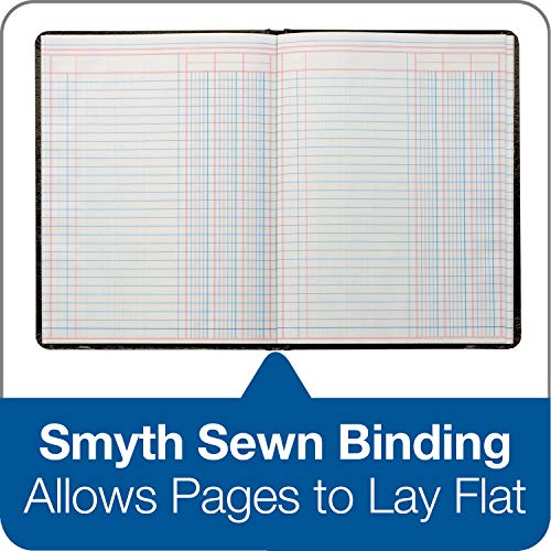 Adams Account Book, 7 X 9.25 Inches, Black, 3-Columns, 80 Pages (Arb8003M) #TOP3