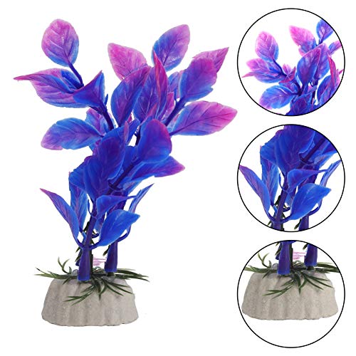 Bestomrogh 10 Pieces Aquarium Fish Tank Plants, Small Fish Tank Plastic Simulation Water Plants Decoration Fake Flowers for Fish Tank Aquarium Small Pond Decoration - Image 5