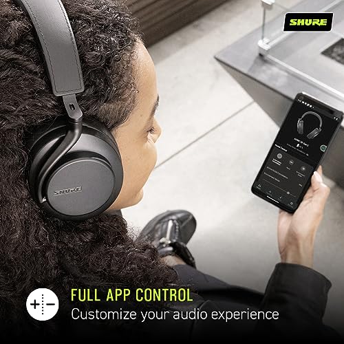 Shure AONIC 50 Gen 2 Wireless Noise Cancelling Headphones, Premium Studio Sound, Bluetooth 5, Customizable EQ, 45-Hour Battery, Over-Ear, Black - image 7