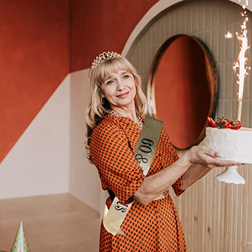 Tihebax 60Th Birthday Sash And Tiaras For Women thumb #3