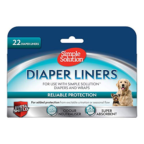 Simple Solution Einweg-Hundewindeleinlagen Ultra-Absorptionsfähigkeit, 22er-Pack