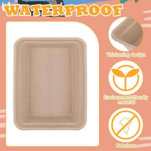 Ramede 30 piezas caja de arena desechable para gatos miniatura 5