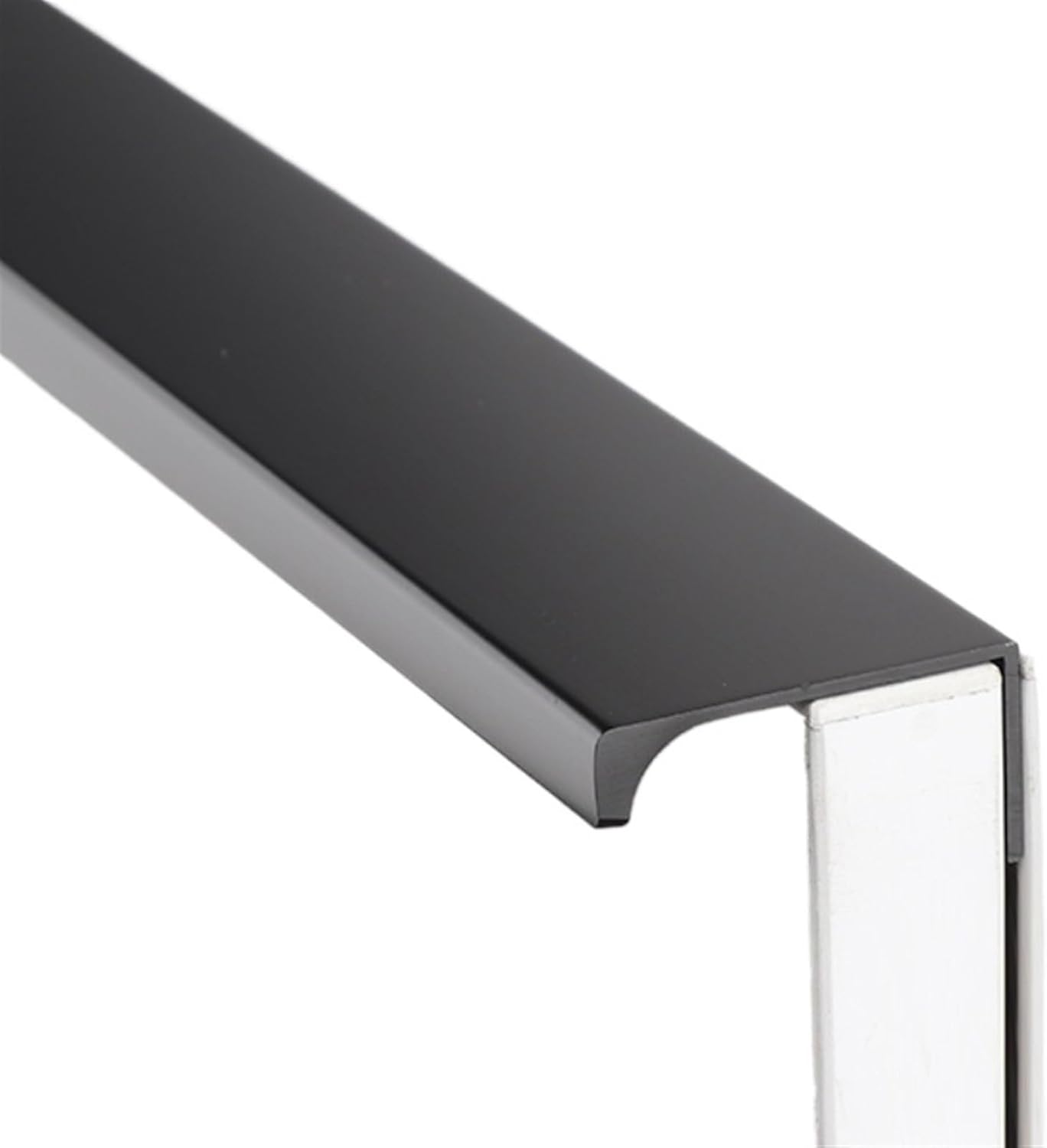 Concealed Furniture Cupboard Finger Edge Handles, Concealed Furniture Handle Black Gold 80-500mm(300mm)