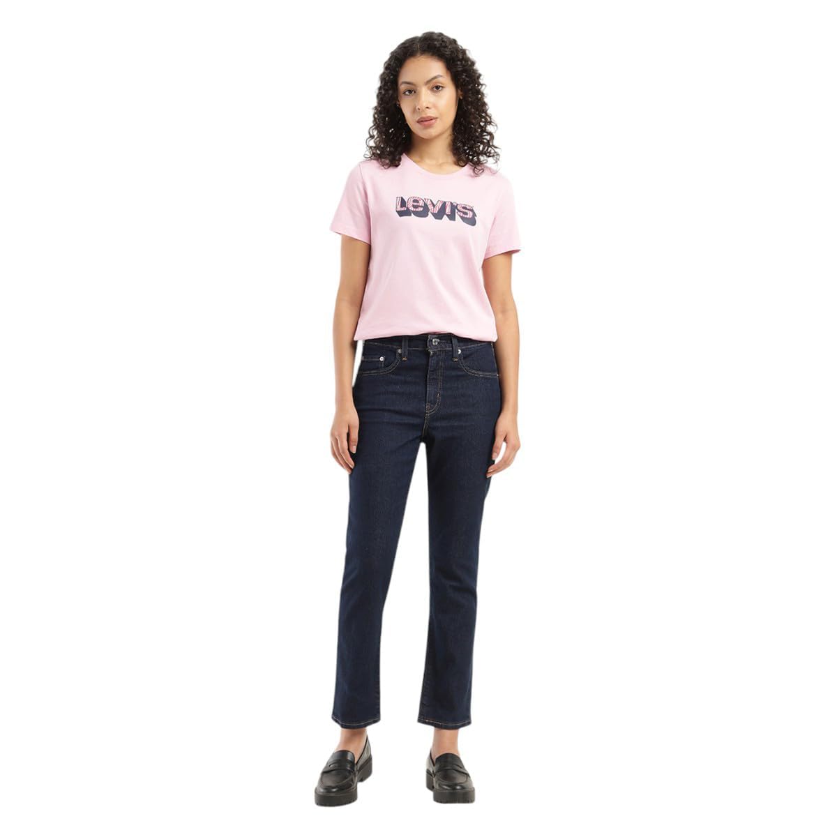 Women's 711 Skinny Mid Rise Blue Jeans-image-12