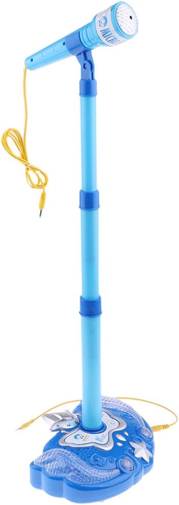 Amazon Co Jp カラオケマイク おもちゃ キッズ 歌う 知育玩具 ミュージックおもちゃ 電話接続可能 全2カラー 青 おもちゃ