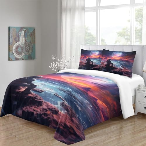 Ensemble de literie imprimé Cosmos IOFEER en microfibre de qualité - 5