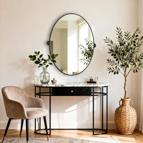 Miroir inclinable ovale pour ajuster le reflet à votre taille - 4