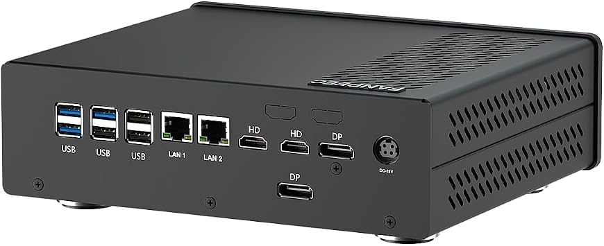 FANPEEC Gaming Mini PC Core Ultra 5-135H with RTX 5050 8GB GDDR6, AI Mini PC 16GB DDR5 512GB NVME SSD, WiFi6 BT5.2, 8K 2HD+2DP, 8USB, 2LAN, Gaming Computer Support Win11/Linux