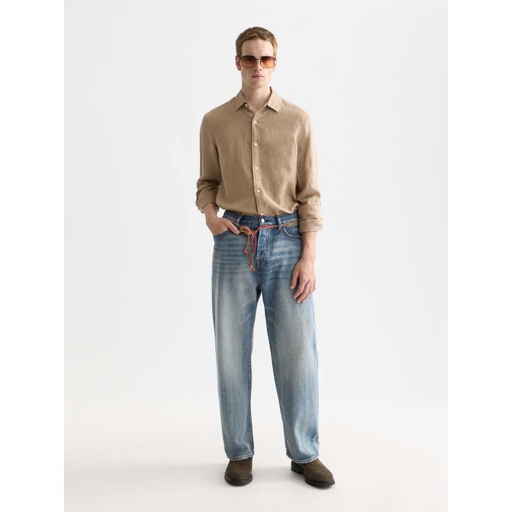 Scotch & Soda Linen LS Shirt Camisa Hombre