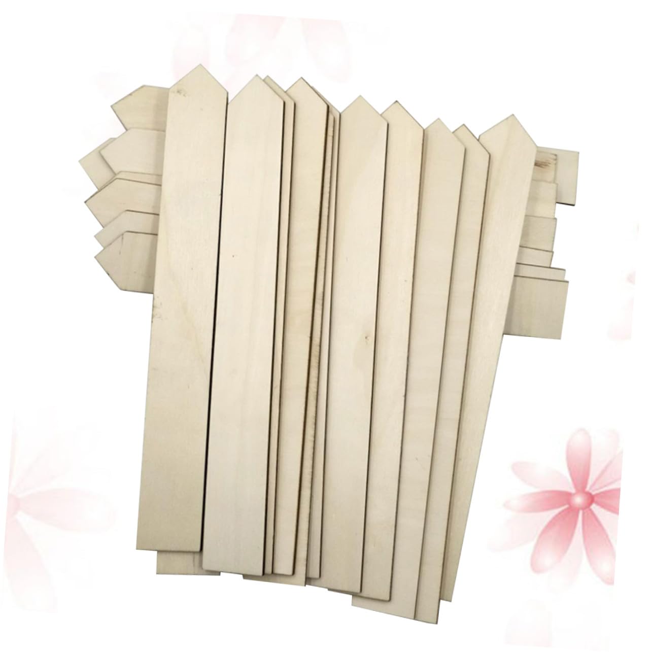 Mipcase 100pièce Étiquettes De Jardin Bois Longues Résistantes Lot De Marqueurs Rustiques Pour Plantes Pots Et Plein Air Marquage Pour Potager Et Extérieur