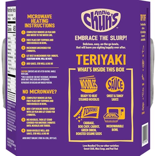 Image of Annie Chun's Teriyaki Noodle Bowl, 8.16 oz (Pack of 1)