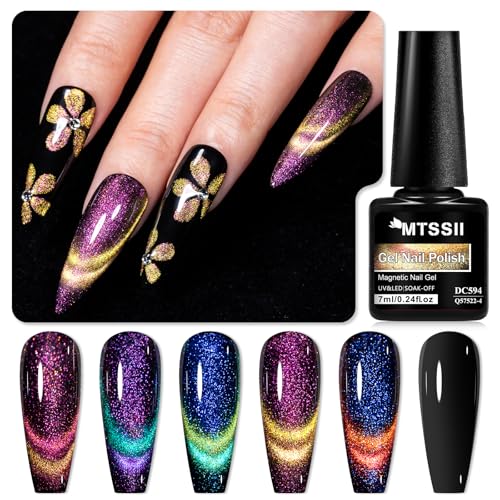 Kit de esmaltes gel MTSSII Cat Eye 9 piezas miniatura 4