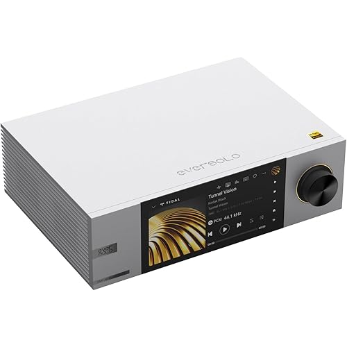 Eversolo DMP-A6 Master Gen 2-Silver, Hi-Fi Music Streamer, Wireles Audio Player, Digital Music Streamer, DAC, Music Service&Streaming, DSD512, EOS Audio Engine,PCM768kHz/32Bit EVC Engine
