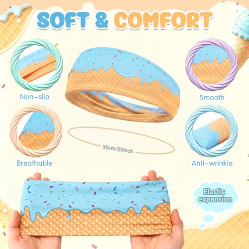 Image of 18 Pcs Sports Sweatbands for Men Women Camo Headbands Workout Non Slip Headbands Breathable Head Band Fitness Stretchy Unisex Hairband for Yoga Running Cycling Ball
