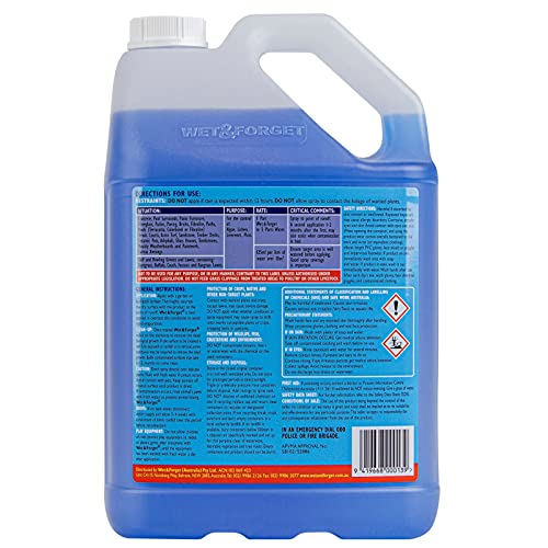 Wet & Forget Mould, Lichen & Algae Remover, Outdoor Patio Cleaner, Black Spot Remover, Bleach Free, 5L
