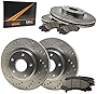 [Front + Rear] Max Brakes Premium XD Rotors with Carbon Ceramic Pads KT256623