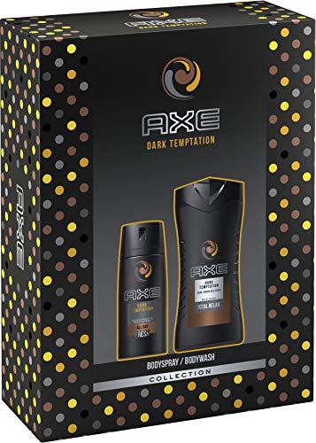 Preisvergleich Produktbild Axe Geschenkset Dark Temptation Duschgel 250 ml und Deospray, 150 ml